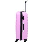 Sport si Outdoor - Articole de voiaj - Genti voiaj - Set valiza carcasa rigida, 3 piese, roz, ABS - Infinity.ro