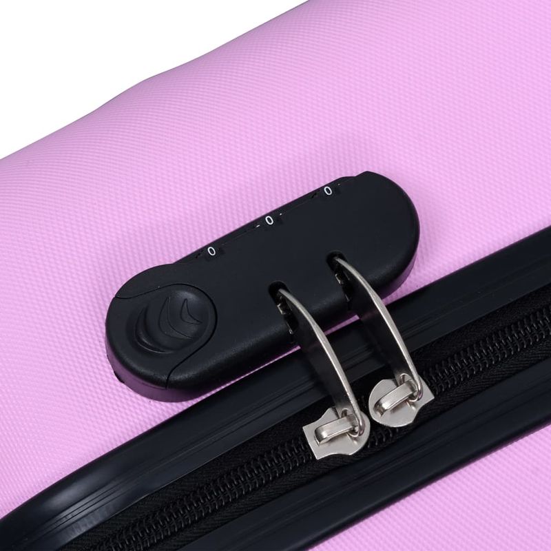 Sport si Outdoor - Articole de voiaj - Genti voiaj - Set valiza carcasa rigida, 3 piese, roz, ABS - Infinity.ro