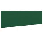 Casa si Gradina - Gradina si terasa - Umbrele si pavilioane - Umbrele - Paravan anti-vant cu 3 panouri, verde, 400x120 cm, textil - Infinity.ro