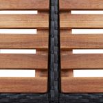 Casa si Gradina - Gradina si terasa - Mobilier exterior - Seturi mobila gradina - Mobilier imprejmuire spa negru 268x268x55 cm poliratan patrat - Infinity.ro