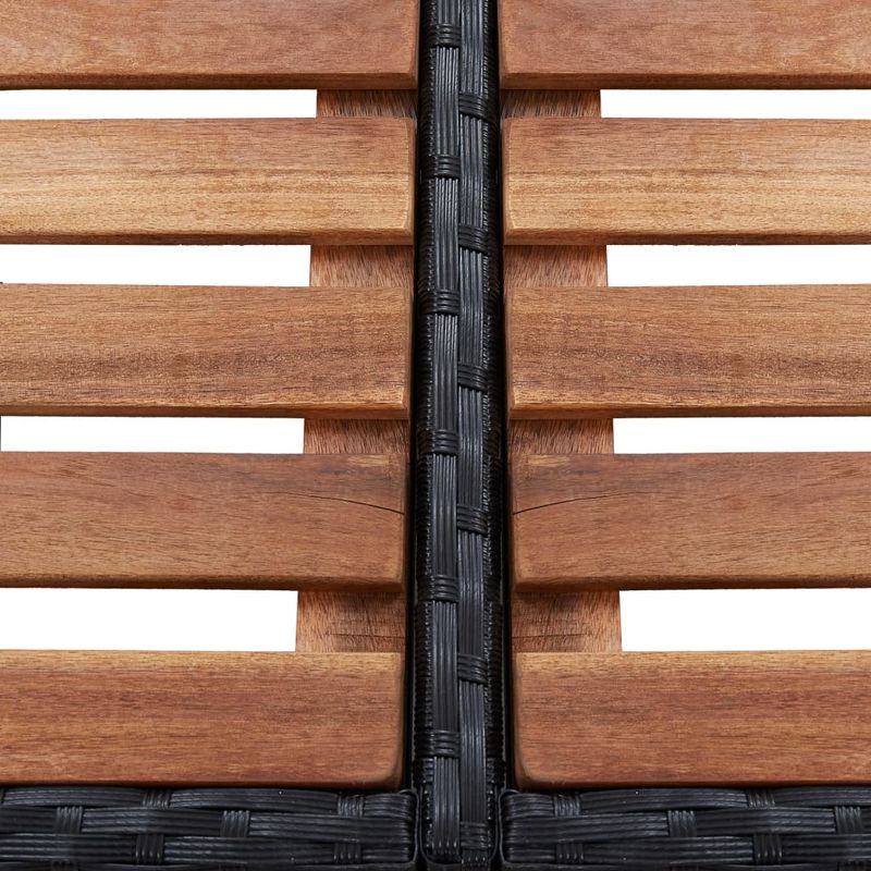 Casa si Gradina - Gradina si terasa - Mobilier exterior - Seturi mobila gradina - Mobilier imprejmuire spa negru 268x268x55 cm poliratan patrat - Infinity.ro