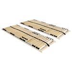 Casa si Gradina - Mobilier - Paturi si accesorii - Paturi - Baze de pat cu sipci, 2 buc., 70 x 200 cm, cu 28 sipci, 7 zone - Infinity.ro