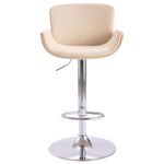 Casa si Gradina - Mobilier - Scaune si fotolii - Scaune - Scaun de bar, crem, piele ecologica - Infinity.ro