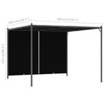 Casa si Gradina - Gradina si terasa - Decoratiuni exterior - Arcade - Pergola cu acoperis rabatabil, antracit, 3 x 3 m - Infinity.ro