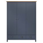 Casa si Gradina - Mobilier - Dulapuri si sifoniere - Sifoniere - Sifonier cu 3 usi Hill,, gri, 127x50x170 cm, lemn masiv pin - Infinity.ro