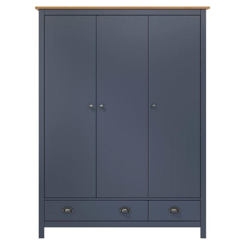 Casa si Gradina - Mobilier - Dulapuri si sifoniere - Sifoniere - Sifonier cu 3 usi Hill,, gri, 127x50x170 cm, lemn masiv pin - Infinity.ro
