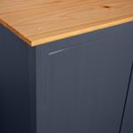 Casa si Gradina - Mobilier - Dulapuri si sifoniere - Sifoniere - Sifonier cu 3 usi Hill,, gri, 127x50x170 cm, lemn masiv pin - Infinity.ro