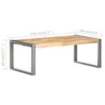Casa si Gradina - Mobilier - Mese si birouri - Masute de cafea - Masuta de cafea, 110x60x40 cm, lemn de mango nefinisat - Infinity.ro