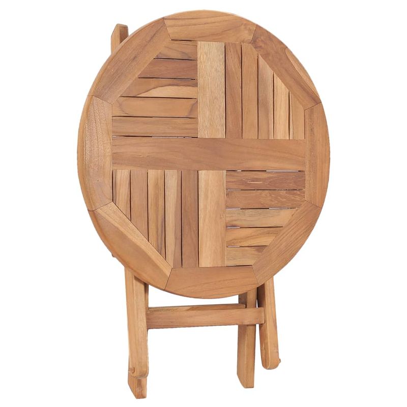 Casa si Gradina - Gradina si terasa - Mobilier exterior - Mese gradina - Masa de gradina pliabila, 45 cm, lemn masiv de tec - Infinity.ro