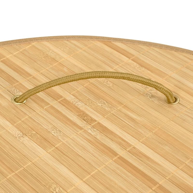 Casa si Gradina - Sanitare - Suporturi si accesorii baie - Accesorii baie - Cos de rufe din bambus de colt, 60 L - Infinity.ro