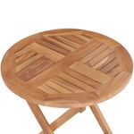 Casa si Gradina - Gradina si terasa - Mobilier exterior - Mese gradina - Masa de gradina pliabila, 45 cm, lemn masiv de tec - Infinity.ro