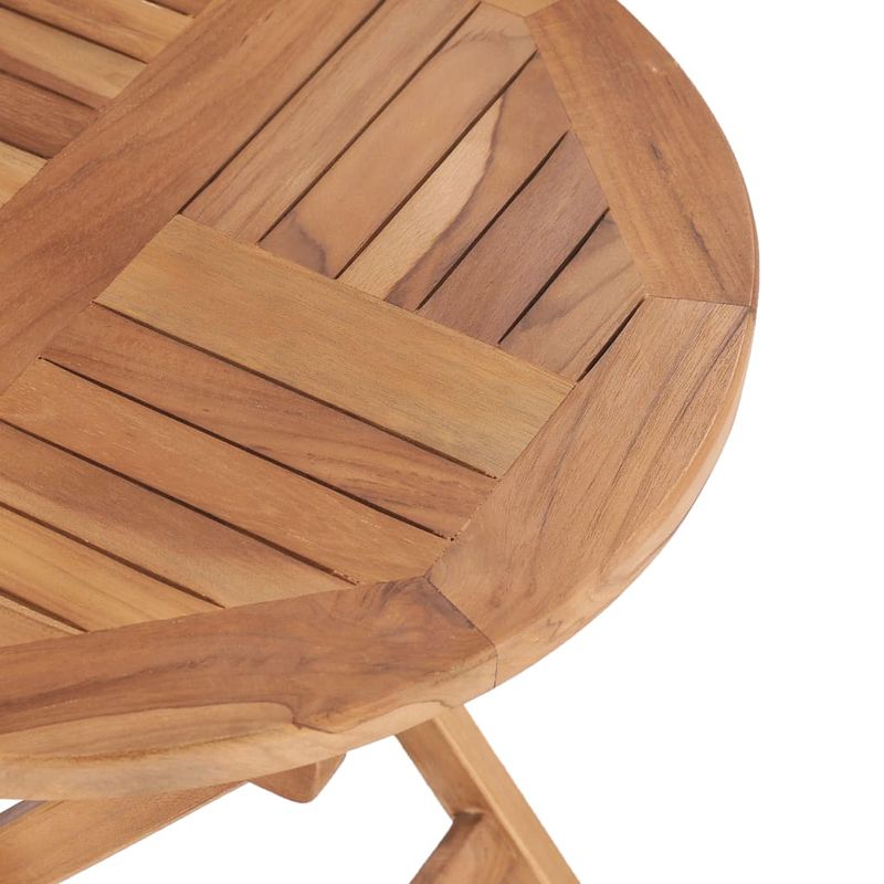 Casa si Gradina - Gradina si terasa - Mobilier exterior - Mese gradina - Masa de gradina pliabila, 45 cm, lemn masiv de tec - Infinity.ro