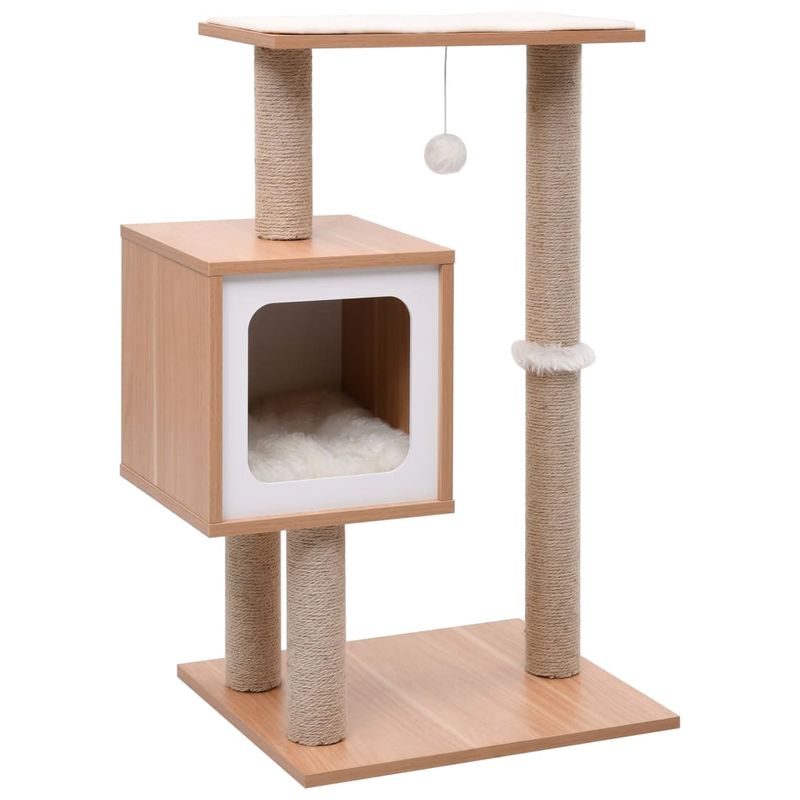 Petshop - Accesorii petshop - Jucarii animale - Ansambluri de joaca - Ansamblu pentru pisici, covoras din funie de sisal, 82 cm - Infinity.ro