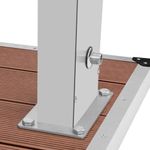 Casa si Gradina - Gradina si terasa - Piscine si accesorii - Accesorii piscine - Dus de exterior cu tavita, WPC și otel inoxidabil, maro - Infinity.ro