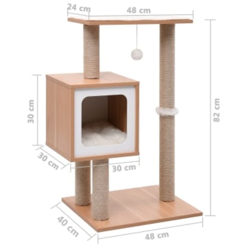 Petshop - Accesorii petshop - Jucarii animale - Ansambluri de joaca - Ansamblu pentru pisici, covoras din funie de sisal, 82 cm - Infinity.ro