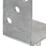 Casa si Gradina - Gradinarit si plante - Unelte gradinarit - Accesorii pentru unelte gradinarit - Ancore de gard, 6 buc., argintiu, 8x6x30 cm, otel galvanizat - Infinity.ro
