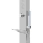 Casa si Gradina - Gradina si terasa - Piscine si accesorii - Accesorii piscine - Dus de exterior cu tavita, WPC și otel inoxidabil, gri - Infinity.ro