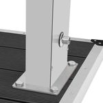 Casa si Gradina - Gradina si terasa - Piscine si accesorii - Accesorii piscine - Dus de exterior cu tavita, WPC și otel inoxidabil, gri - Infinity.ro