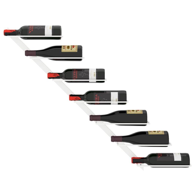 Casa si Gradina - Bucatarie si vesela - Accesorii bar - Suporturi bauturi - Suport sticle de vin de perete pentru , de perete, 7 sticle, alb, metal - Infinity.ro
