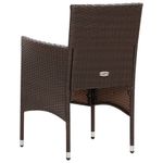 Casa si Gradina - Gradina si terasa - Mobilier exterior - Seturi mobila gradina - Set mobilier de gradina cu perne, 4 piese, maro, poliratan - Infinity.ro