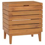 Market - Spalare si intretinere rufe - Uscatoare de rufe si accesorii - Cos de rufe, 40 x 30 x 45 cm, lemn masiv de tec - Infinity.ro