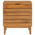 Market - Spalare si intretinere rufe - Uscatoare de rufe si accesorii - Cos de rufe, 40 x 30 x 45 cm, lemn masiv de tec - Infinity.ro