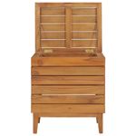 Market - Spalare si intretinere rufe - Uscatoare de rufe si accesorii - Cos de rufe, 40 x 30 x 45 cm, lemn masiv de tec - Infinity.ro