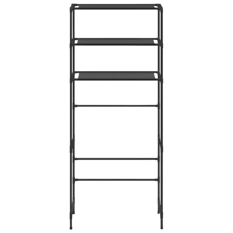 Casa si Gradina - Mobilier - Mobilier baie - Etajere baie - Etajera peste masina de spalat cu 3 polite negru 69x28x169 cm - Infinity.ro