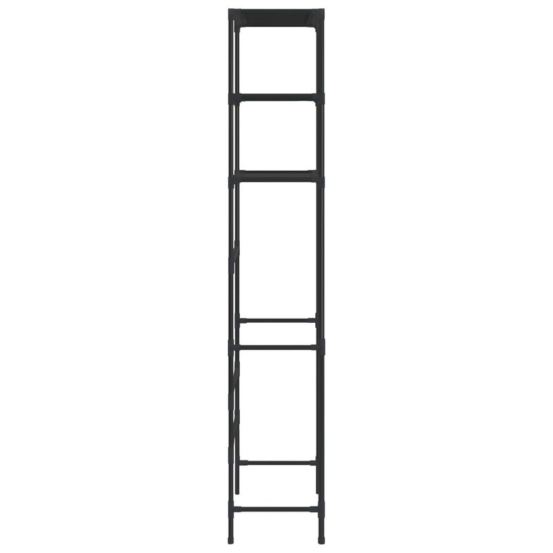 Casa si Gradina - Mobilier - Mobilier baie - Etajere baie - Etajera peste masina de spalat cu 3 polite negru 69x28x169 cm - Infinity.ro