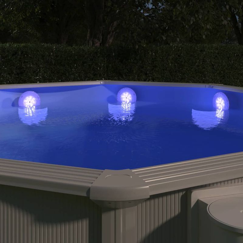 Casa si Gradina - Gradina si terasa - Piscine si accesorii - Accesorii piscine - Lampa LED plutitoare de piscina, cu telecomanda, alb - Infinity.ro