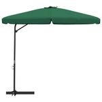 Casa si Gradina - Gradina si terasa - Umbrele si pavilioane - Umbrele - Umbrela de soare de exterior cu stalp din otel, verde, 300 cm - Infinity.ro