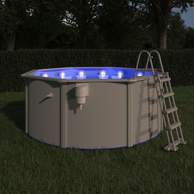 Casa si Gradina - Gradina si terasa - Piscine si accesorii - Accesorii piscine - Lampa LED plutitoare de piscina, cu telecomanda, alb - Infinity.ro
