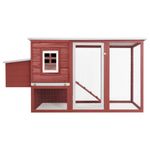 Petshop - Accesorii petshop - Culcusuri si custi - Custi interior si exterior - Cotet de pasari pentru exterior adapost gaini cu , casa gaini cu 1 cuibar, rosu, lemn - Infinity.ro