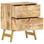Casa si Gradina - Mobilier - Comode si corpuri - Noptiere - Noptiera, 40 x 30 x 50 cm, lemn masiv de mango - Infinity.ro
