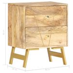 Casa si Gradina - Mobilier - Comode si corpuri - Noptiere - Noptiera, 40 x 30 x 50 cm, lemn masiv de mango - Infinity.ro