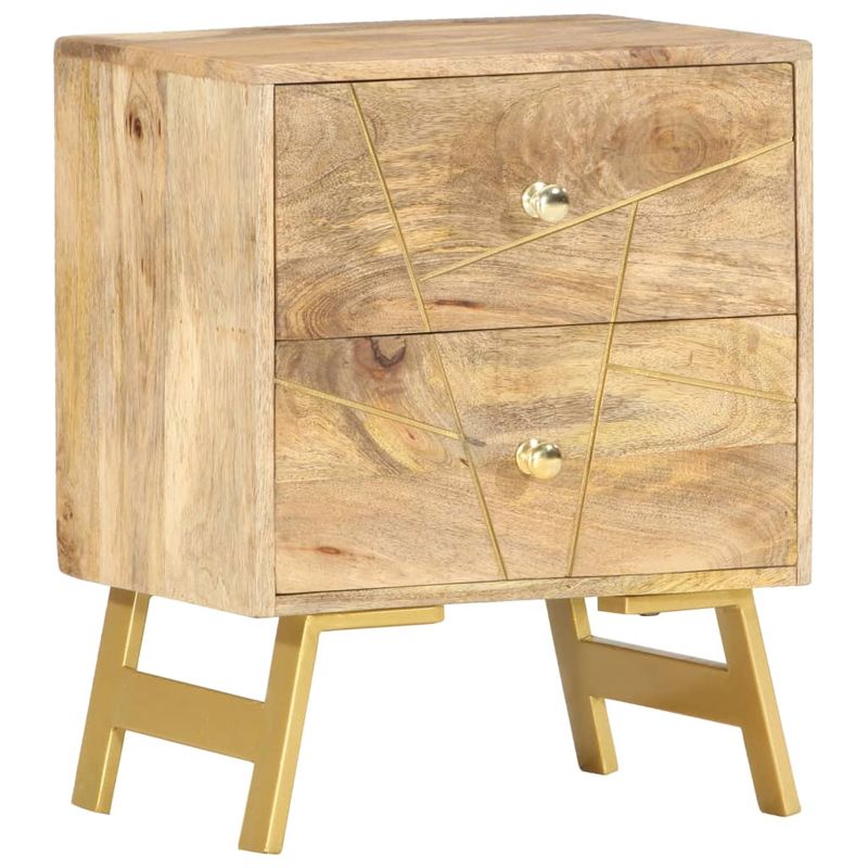 Casa si Gradina - Mobilier - Comode si corpuri - Noptiere - Noptiera, 40 x 30 x 50 cm, lemn masiv de mango - Infinity.ro