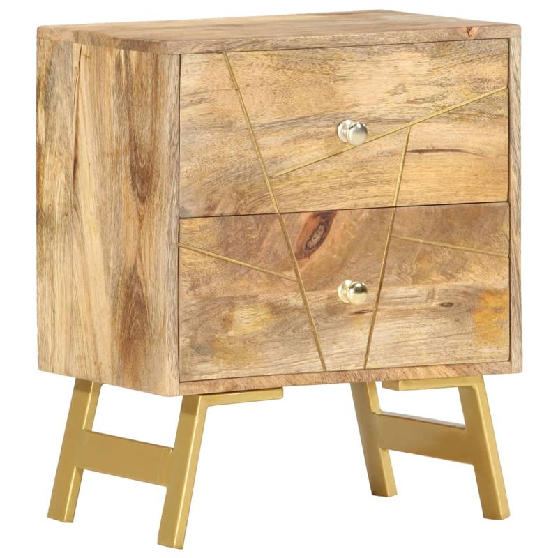 Casa si Gradina - Mobilier - Comode si corpuri - Noptiere - Noptiera, 40 x 30 x 50 cm, lemn masiv de mango - Infinity.ro