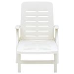 Casa si Gradina - Gradina si terasa - Mobilier exterior - Scaune si sezlonguri gradina - Sezlong pliabil, alb, plastic - Infinity.ro