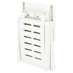 Casa si Gradina - Gradina si terasa - Mobilier exterior - Scaune si sezlonguri gradina - Sezlong pliabil, alb, plastic - Infinity.ro