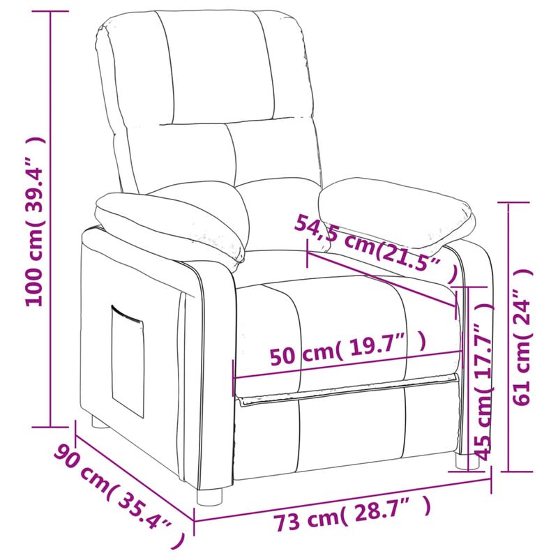 Casa si Gradina - Mobilier - Scaune si fotolii - Fotolii - Fotoliu rabatabil, gri deschis, material textil - Infinity.ro