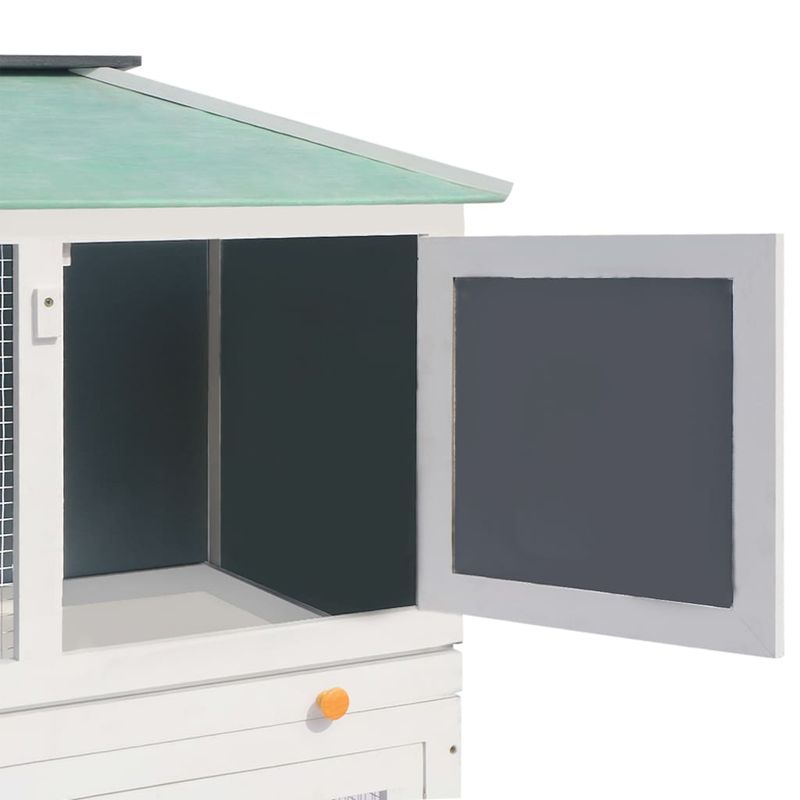 Petshop - Accesorii petshop - Culcusuri si custi - Custi interior si exterior - Cusca pentru iepuri si alte animale, cu doua niveluri, lemn - Infinity.ro