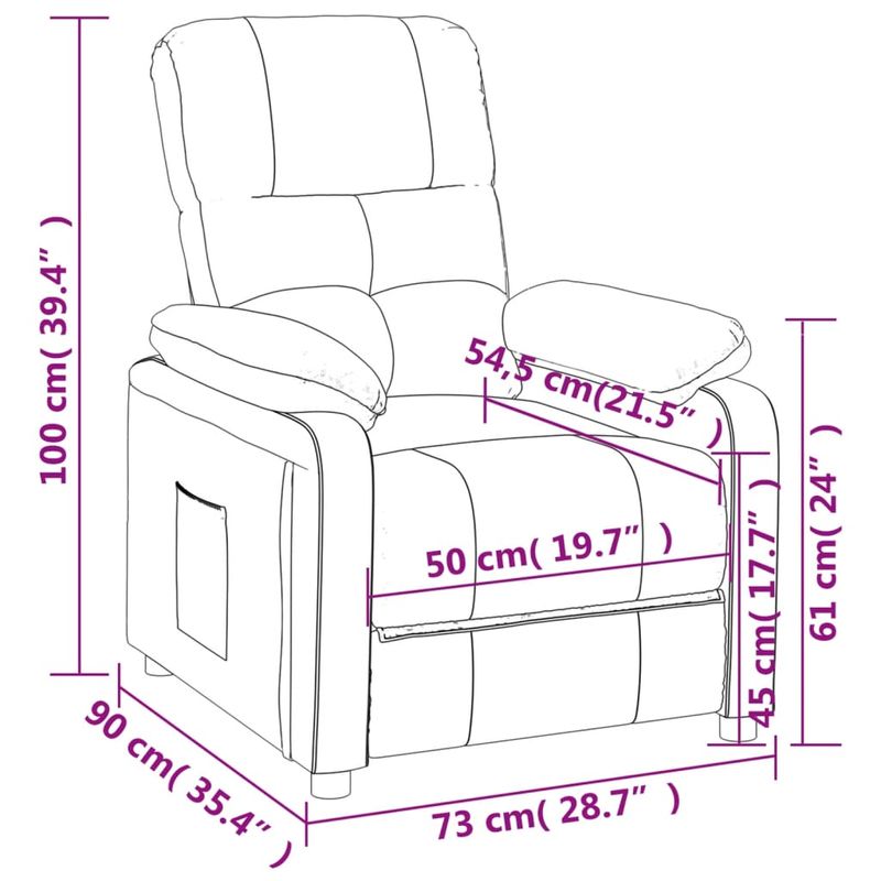 Casa si Gradina - Mobilier - Scaune si fotolii - Fotolii - Fotoliu rabatabil, negru, material textil - Infinity.ro
