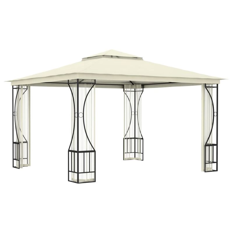 Casa si Gradina - Gradina si terasa - Umbrele si pavilioane - Pavilioane - Pavilion cu plase, crem, 300 x 300 x 265 cm - Infinity.ro