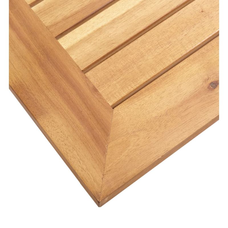 Casa si Gradina - Gradina si terasa - Mobilier exterior - Mese gradina - Masa laterala de gradina, 45 x 45 x 38 cm, lemn acacia si otel - Infinity.ro