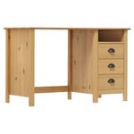 Casa si Gradina - Mobilier - Mese si birouri - Birouri - Birou Hill cu 3 sertare, 120x50x74 cm, lemn masiv de pin - Infinity.ro