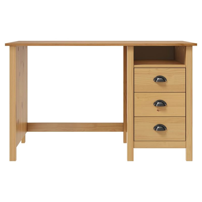 Casa si Gradina - Mobilier - Mese si birouri - Birouri - Birou Hill cu 3 sertare, 120x50x74 cm, lemn masiv de pin - Infinity.ro