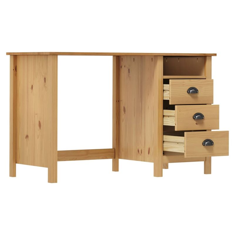 Casa si Gradina - Mobilier - Mese si birouri - Birouri - Birou Hill cu 3 sertare, 120x50x74 cm, lemn masiv de pin - Infinity.ro