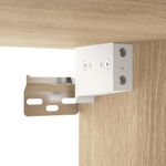 Casa si Gradina - Mobilier - Mobilier baie - Comode baie - Dulap cu oglinda si LED, stejar sonoma, 91x15x76,5 cm - Infinity.ro