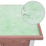 Petshop - Accesorii petshop - Culcusuri si custi - Custi interior si exterior - Cusca de exterior iepuri cusca adapost animale mici, 4 usi, maro, lemn - Infinity.ro