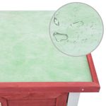 Petshop - Accesorii petshop - Culcusuri si custi - Custi interior si exterior - Cusca de exterior iepuri cusca adapost animale mici, 4 usi, rosu, lemn - Infinity.ro